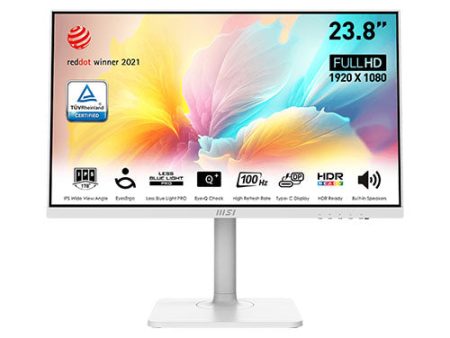 MSI Modern MD2412PW 23.8  White IPS 100Hz 1920x1080 1ms Business Monitor Fashion