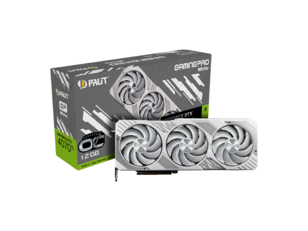 Palit RTX 4070 TI Gaming Pro White OC 12G Graphics Card NED407TV19K9-1043W Online Sale