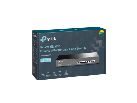 TPLink TL-SG1008MP Plug and Play 10 100 1000Mbps 8-Port Gigabit Desktop Rackmount Switch with 8-Port PoE+ | IEEE 802.3af at | Innovative energy-efficient technology | Supports PoE+ standard For Discount