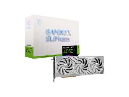 MSI RTX 4060 Ti Gaming X SLIM White 8G Graphics Card 912-V515-068 Online Hot Sale