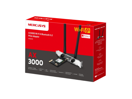 Mercusys MA80XE AX3000 Wi-Fi 6 Bluetooth 5.2 PCIe Adapter Online Hot Sale