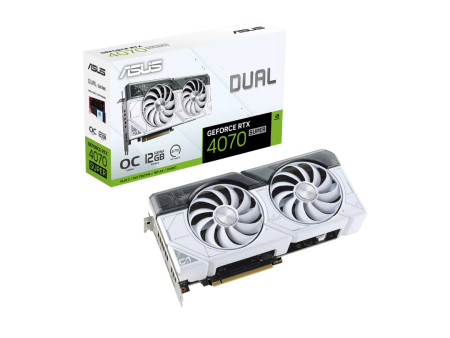 Asus RTX 4070 SUPER OC 12G White DUAL-RTX4070S-O12G-WHITE Graphics Card Hot on Sale