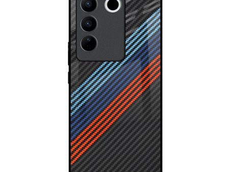 Carbon Inspired Glass Case for Vivo V27 5G on Sale