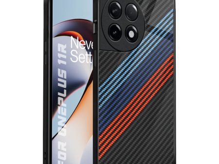 Carbon Inspired Glass Case for OnePlus 11R 5G Hot on Sale