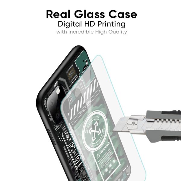 Green Camo Circuit Glass Case for Vivo V27 Pro 5G Hot on Sale