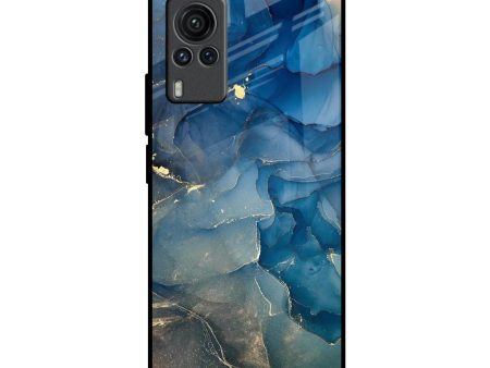 Blue Cool Marble Glass Case for Vivo X60 PRO Online Hot Sale