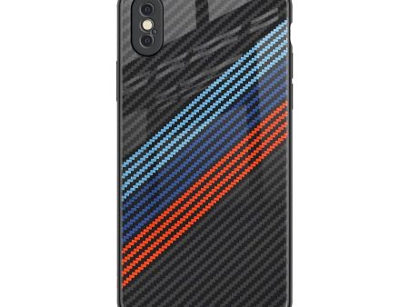 Carbon Inspired Glass Case for iPhone XS Discount