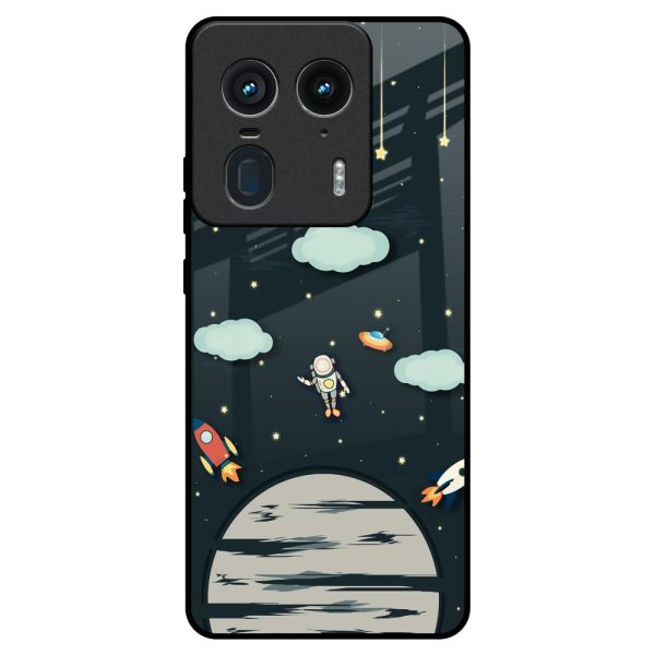 Astronaut Dream Glass Case For Motorola Edge 50 Ultra 5G Discount