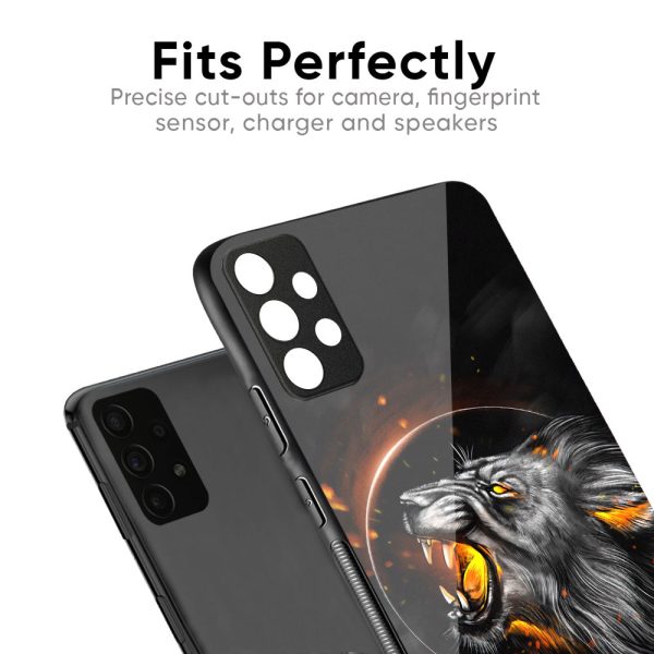 Aggressive Lion Glass Case for OnePlus Nord CE Cheap