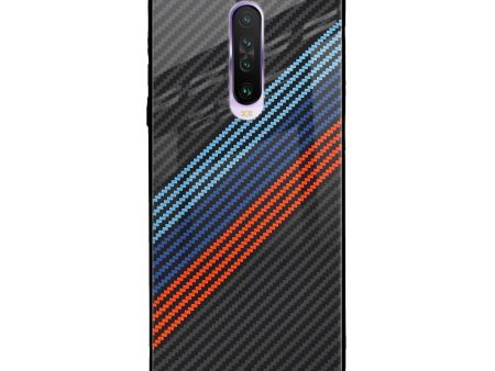 Carbon Inspired Glass Case for Poco X2 Fashion