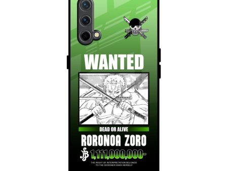 Zoro Wanted Glass Case for OnePlus Nord CE on Sale