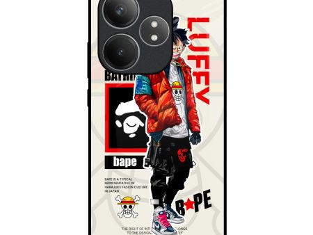 Bape Luffy Glass Case for Realme GT 6 5G Fashion