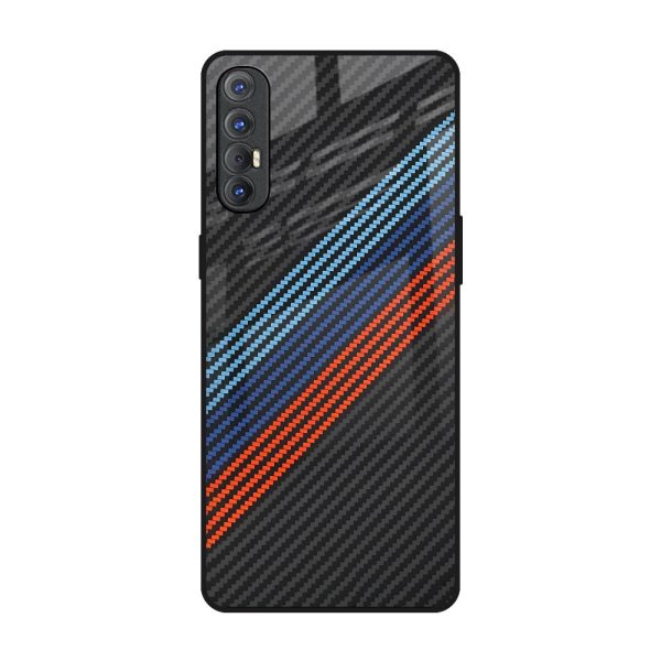 Carbon Inspired Glass Case for Oppo Reno 3 Pro Cheap