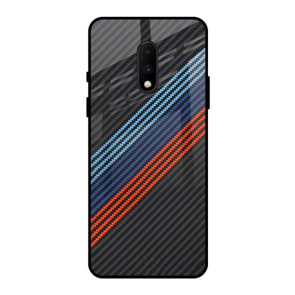 Carbon Inspired Glass Case for OnePlus 7 Cheap