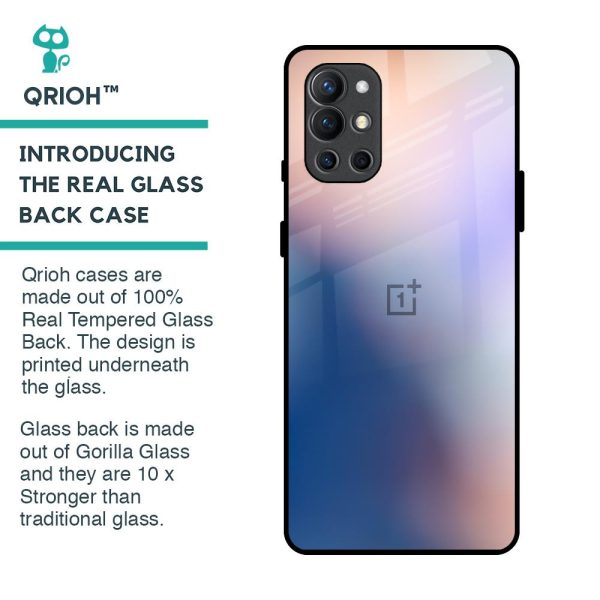 Blue Mauve Gradient Glass Case for OnePlus 9R Fashion