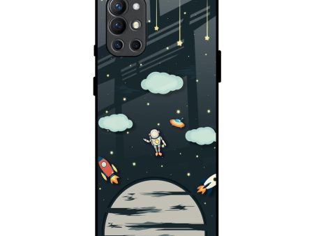 Astronaut Dream Glass Case For OnePlus 9R For Sale