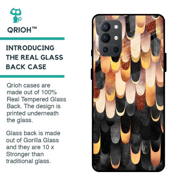 Bronze Abstract Glass Case for OnePlus 9R Online now