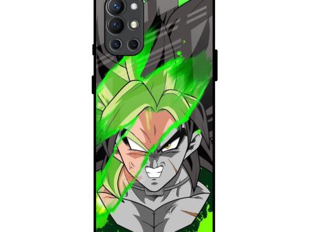 Anime Green Splash Glass Case for OnePlus 9R Hot on Sale