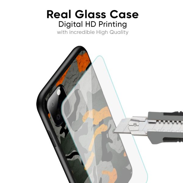 Camouflage Orange Glass Case For Realme 12 5G Hot on Sale