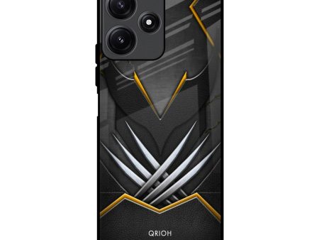 Black Warrior Glass Case for Redmi 12 5G on Sale