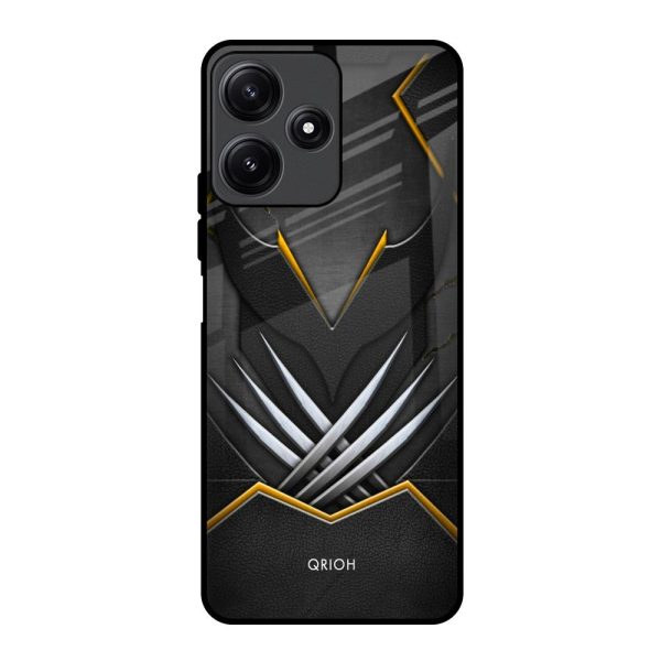 Black Warrior Glass Case for Redmi 12 5G on Sale