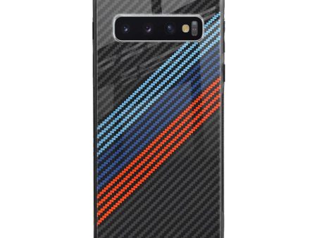 Carbon Inspired Glass Case for Samsung Galaxy S10 Plus on Sale