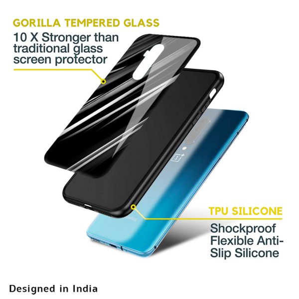 Black & Grey Gradient Glass Case For OnePlus 9R Supply