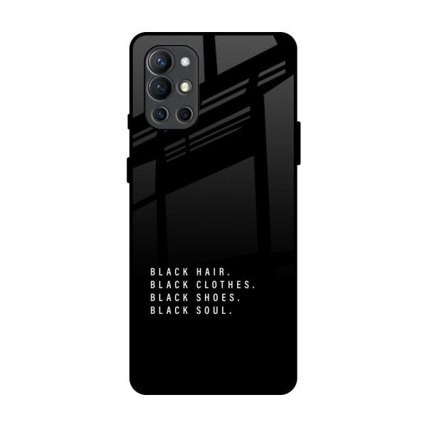 Black Soul Glass Case for OnePlus 9R Online now