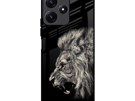 Brave Lion Glass Case for Redmi 12 5G Discount