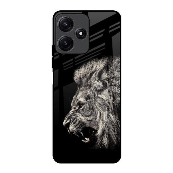 Brave Lion Glass Case for Redmi 12 5G Discount