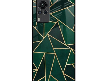 Abstract Green Glass Case For Vivo X60 PRO Online Sale