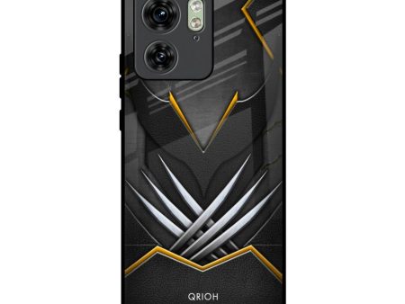 Black Warrior Glass Case for Motorola Edge 40 on Sale