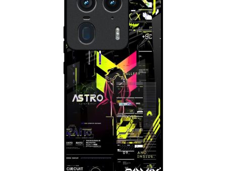 Astro Glitch Glass Case for Motorola Edge 50 Ultra 5G For Sale