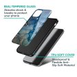 Blue Cool Marble Glass Case for Motorola Edge 50 Ultra 5G on Sale