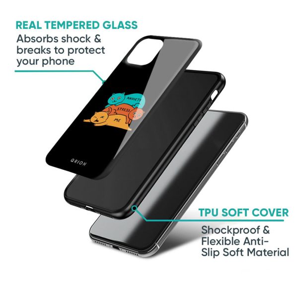 Anxiety Stress Glass Case for Vivo X60 PRO Fashion