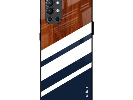 Bold Stripes Glass Case for OnePlus 9R Online