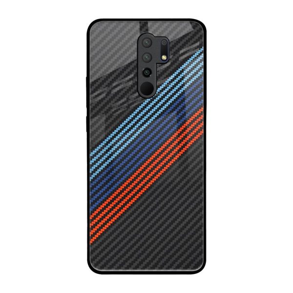 Carbon Inspired Glass Case for Redmi 9 prime Online Hot Sale