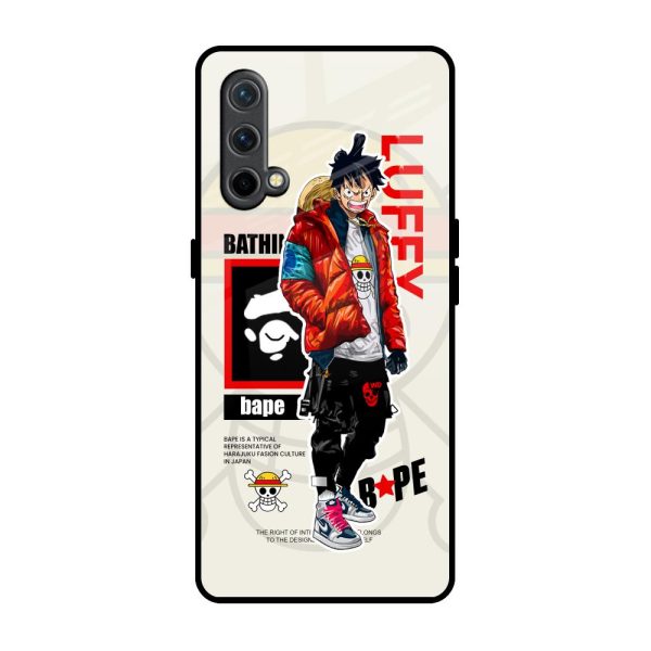 Bape Luffy Glass Case for OnePlus Nord CE For Discount