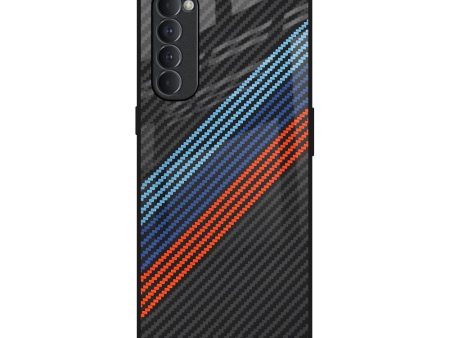 Carbon Inspired Glass Case for Oppo Reno4 Pro For Cheap