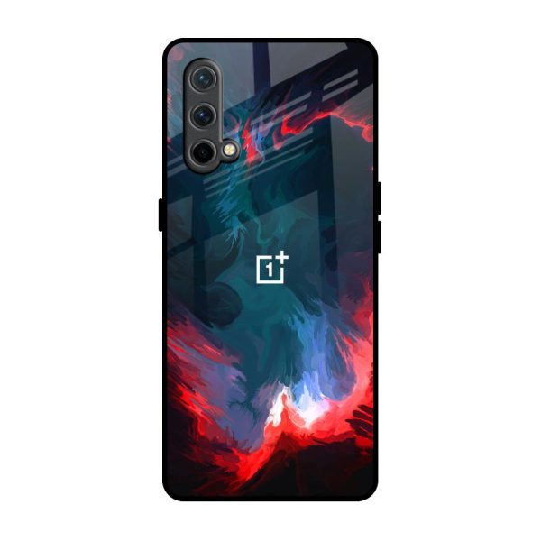 Brush Art Glass Case For OnePlus Nord CE For Sale