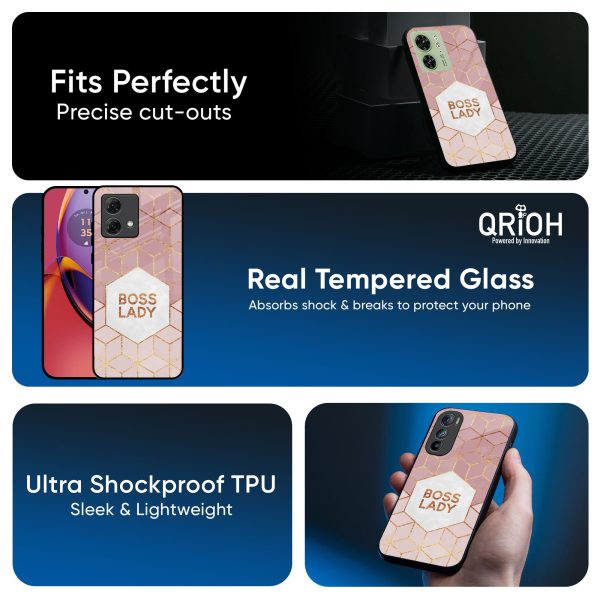 Boss Lady Glass Case for Motorola Edge 40 Hot on Sale