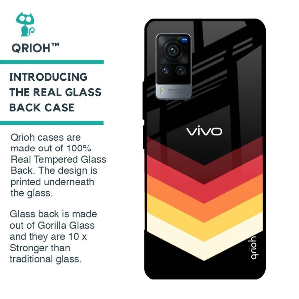 Abstract Arrow Pattern Glass Case For Vivo X60 Pro Hot on Sale