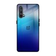 Blue Rhombus Pattern Glass Case for OnePlus Nord CE on Sale