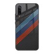 Carbon Inspired Glass Case for Xiaomi Mi A3 Fashion