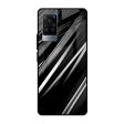 Black & Grey Gradient Glass Case For Vivo X60 Pro Cheap