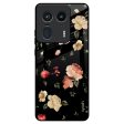 Black Spring Floral Glass Case for Motorola Edge 50 Ultra 5G For Discount