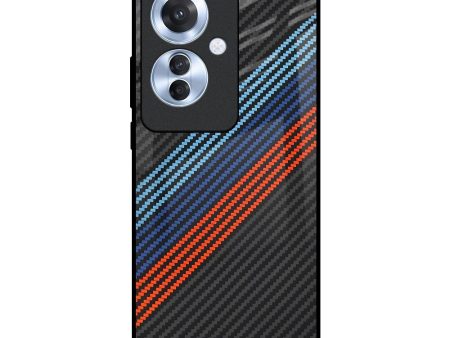 Carbon Inspired Glass Case for Oppo F25 Pro 5G Online now