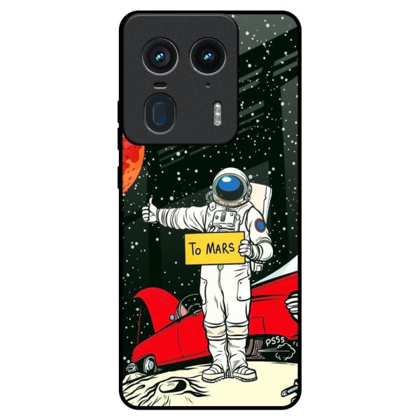 Astronaut on Mars Glass Case for Motorola Edge 50 Ultra 5G Cheap