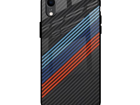 Carbon Inspired Glass Case for iPhone XR Cheap