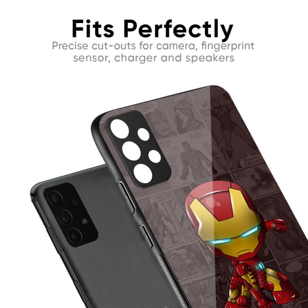 Angry Baby Super Hero Glass Case for OnePlus 9R Online Sale